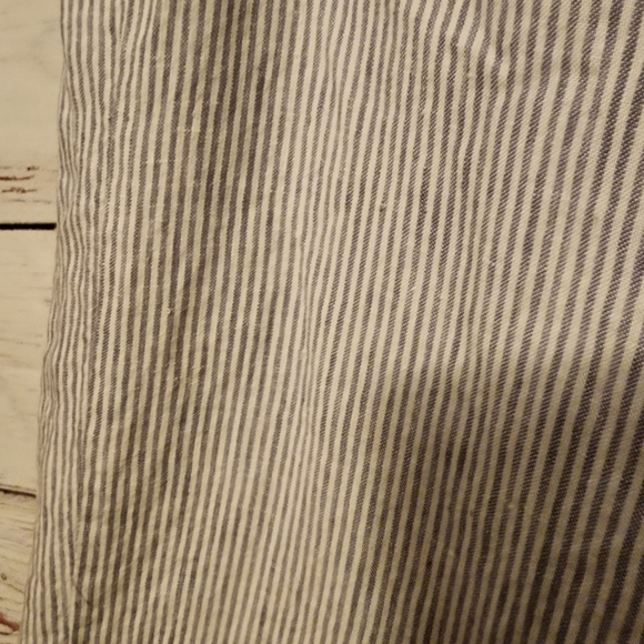 J.Jill Love Linen- Navy & White Nautical Striped 100% Linen Pants ...XS - Picture 4 of 11